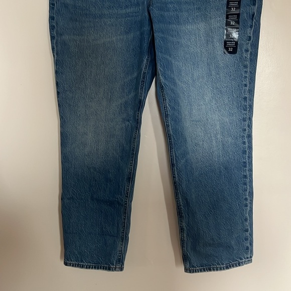 J.Crew Factory High Rise Straight Button Fly Jeans - 100% Cotton - NWT - Size 32 - Picture 3 of 15